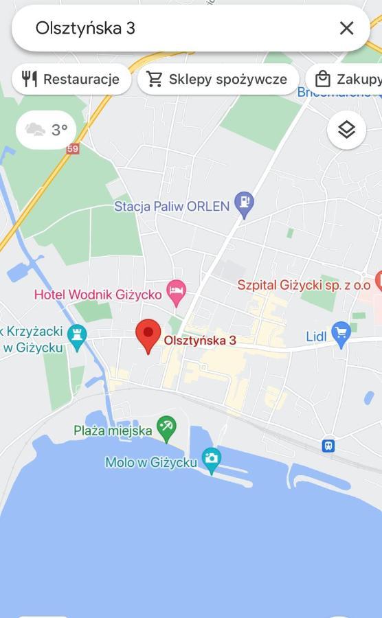 Xo Centrum Daire Giżycko Dış mekan fotoğraf